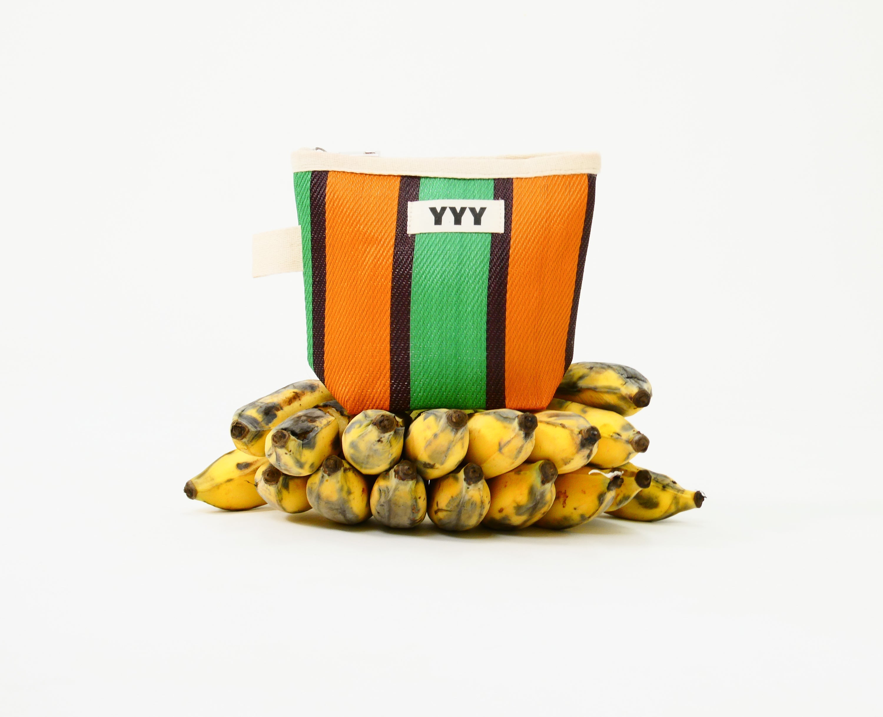 Handmade mini bags and pouches made from 100% recycled plastic by House of YYY