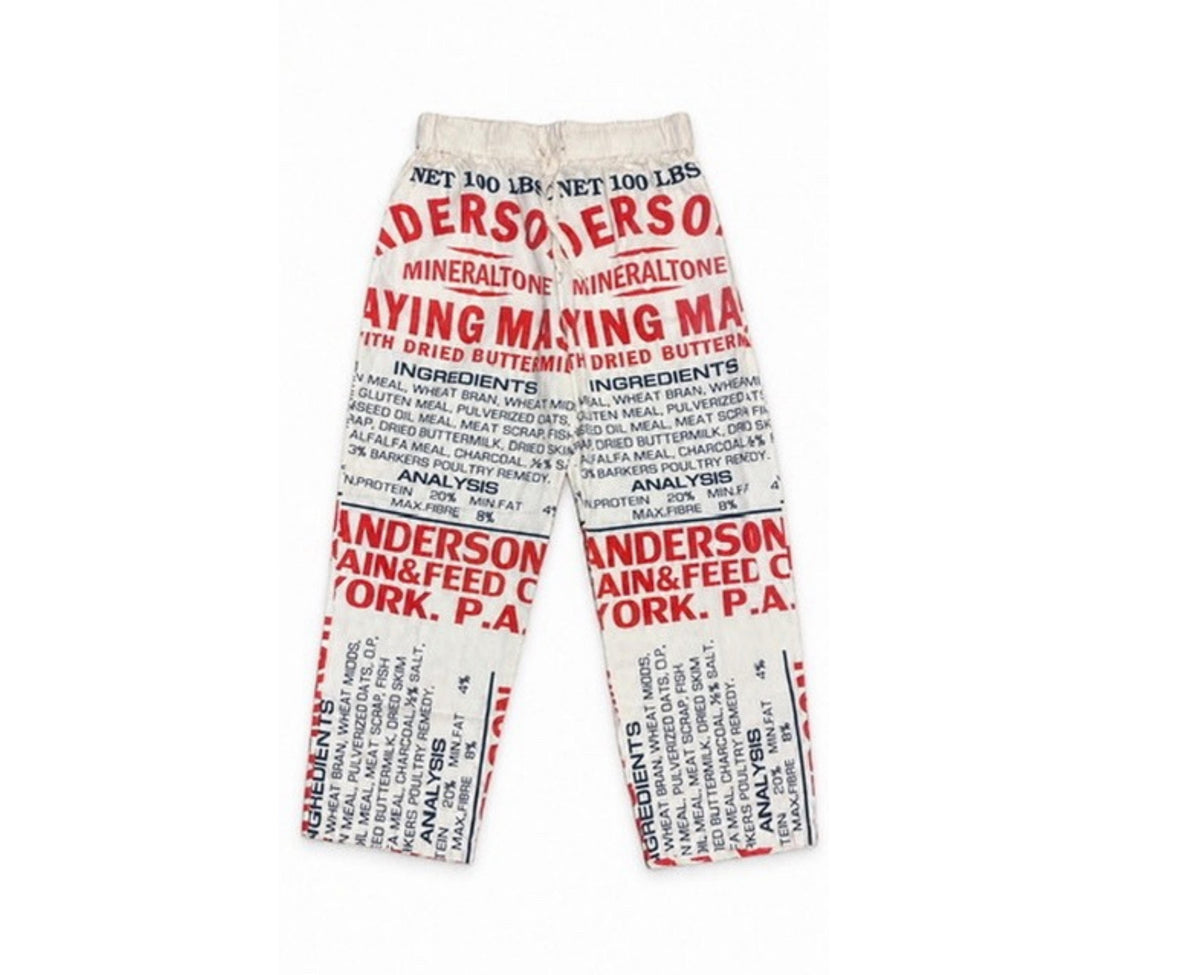 Printed Cotton Drawstring Pant