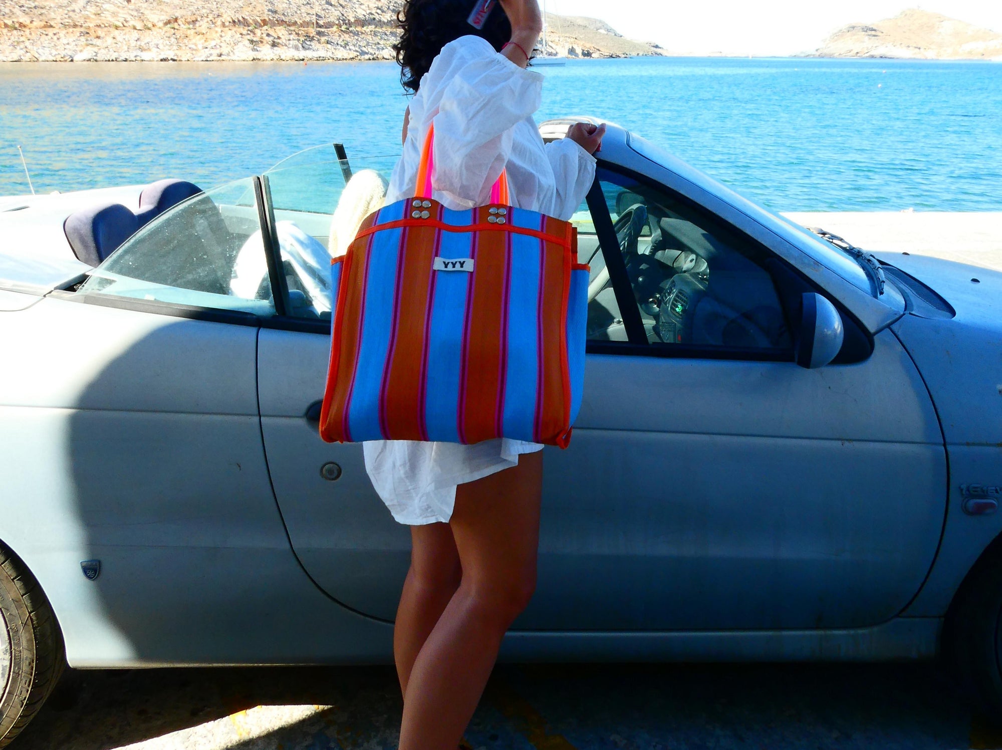 Striped Tote