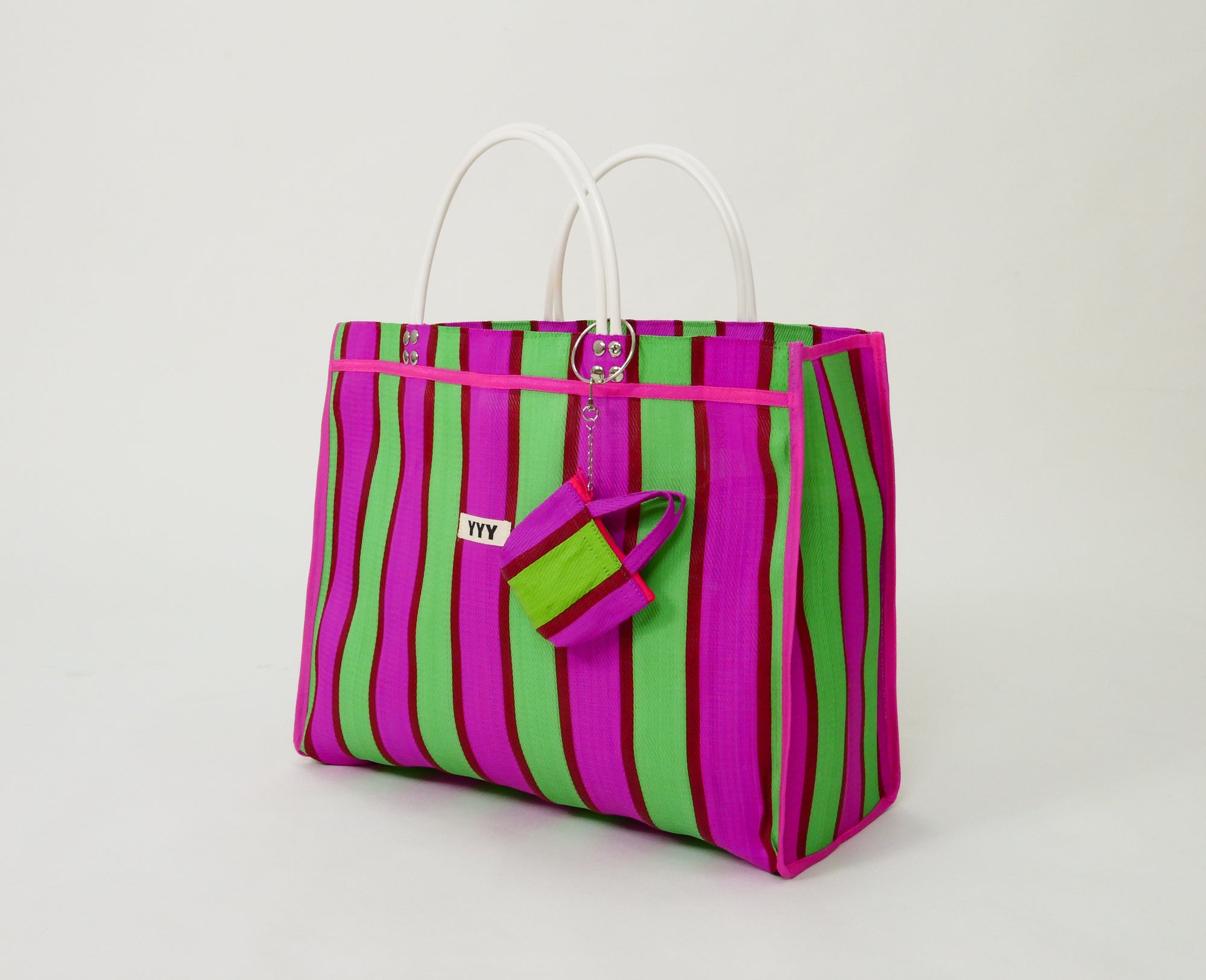 handmade tote bags crafted from 100% recycled plastic by House of YYY