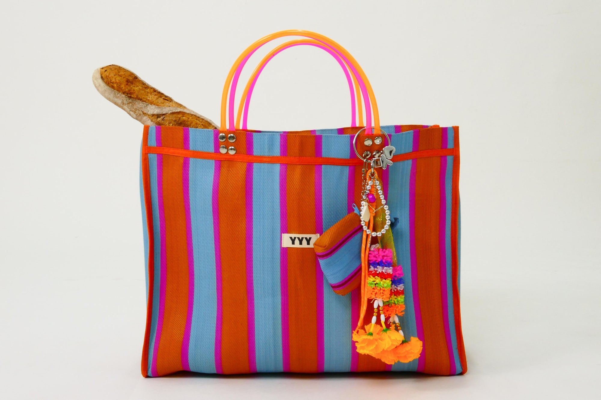 Orange and Pink Stripe Huge
